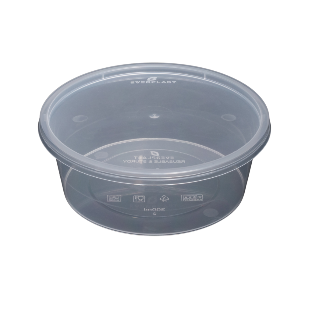 300ml Round Container - Flat